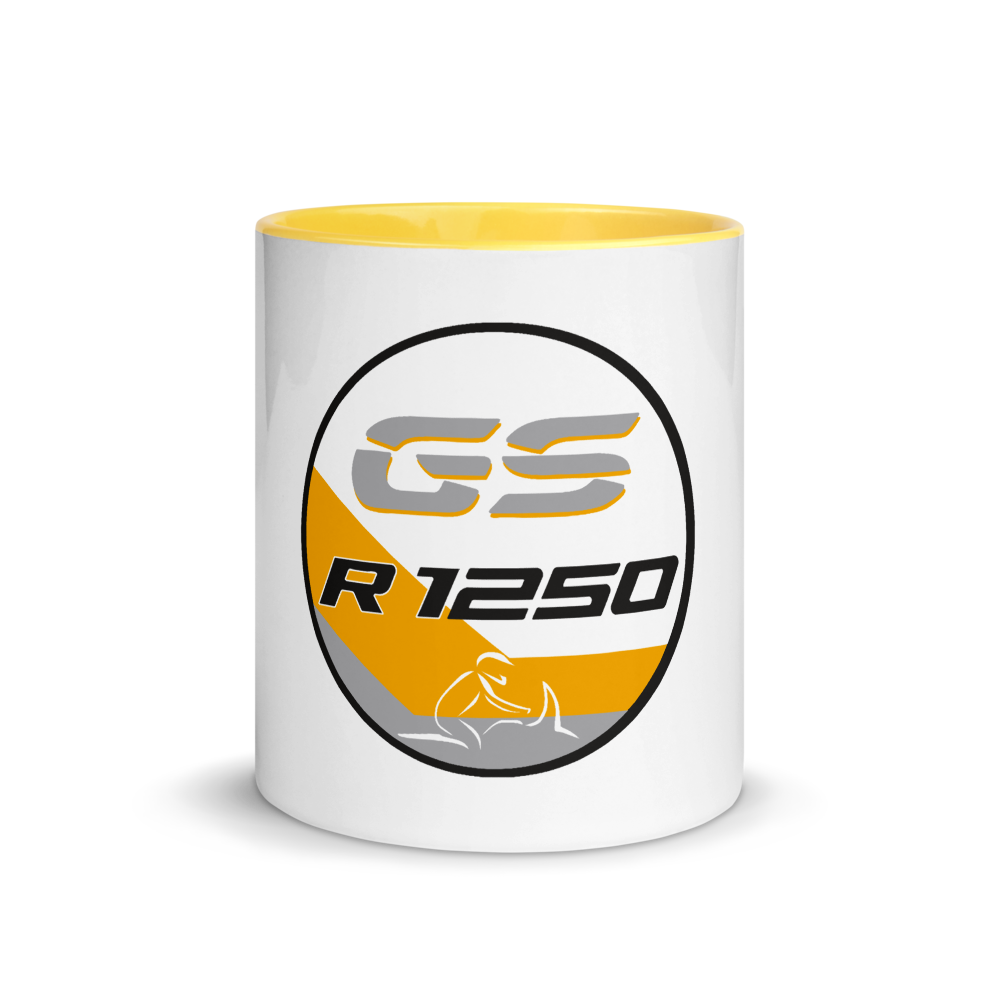 R 1250 GS Kaffee Haferl Tee Tasse im EXCLUSIVE Style mit farbiger Innenseite - 3 Designfarben lieferbar - GS Magazin