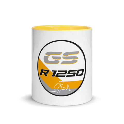 R 1250 GS Kaffee Haferl Tee Tasse im EXCLUSIVE Style mit farbiger Innenseite - 3 Designfarben lieferbar - GS Magazin